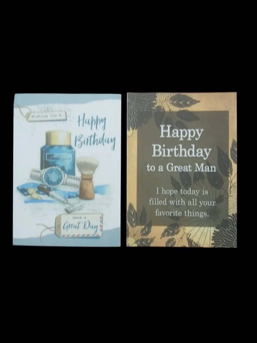 2 Happy Birthday Cards for Men